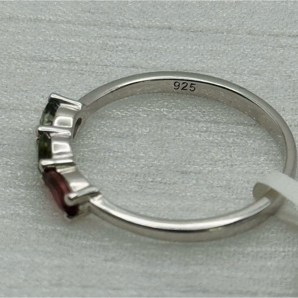 S925 Rainbow Tourmaline Ring
